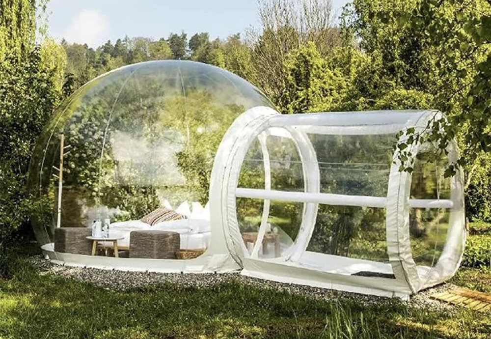 clear inflatable bubble tent